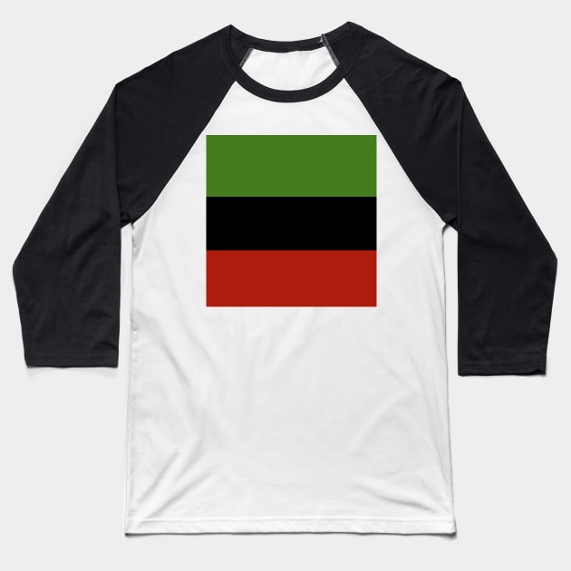 African American Flag Baseball T-Shirt by rastaseed